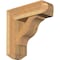 Ekena Millwork Funston Craftsman Rough Sawn Bracket w/ Offset Brace, Western Red Cedar, 8"W x 24"D x 24"H BKT0806X24X24FST04RWR - alternate 1